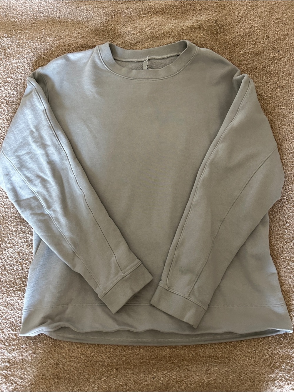 lululemon athletica Grey Crewneck Sweatshirt with pocket - Picture 1 of 7